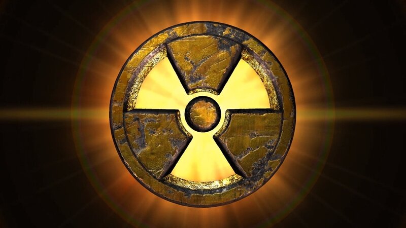 Radioactive Symbol — Gold