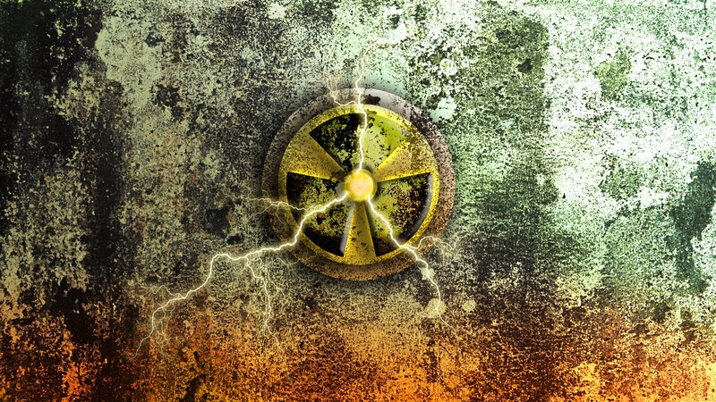 Radioactive Symbol on Wall