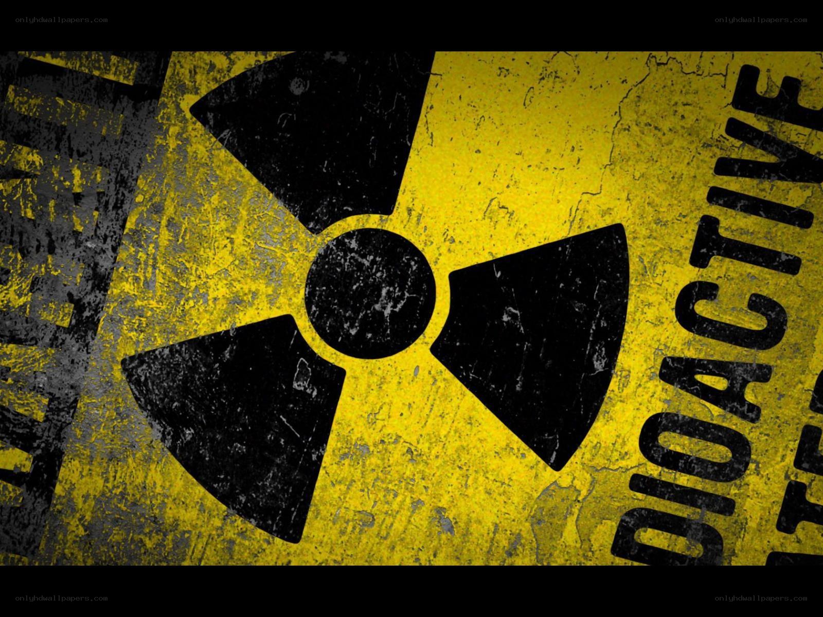 radioactive warning sign