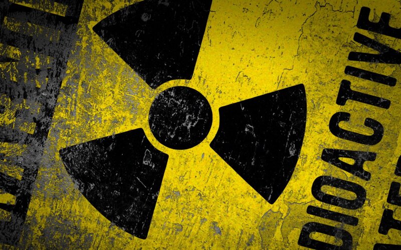 Radioactive Warning Sign — Yellow, Illustration
