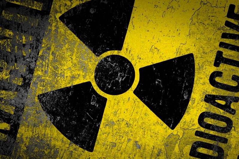 radioactive warning symbol