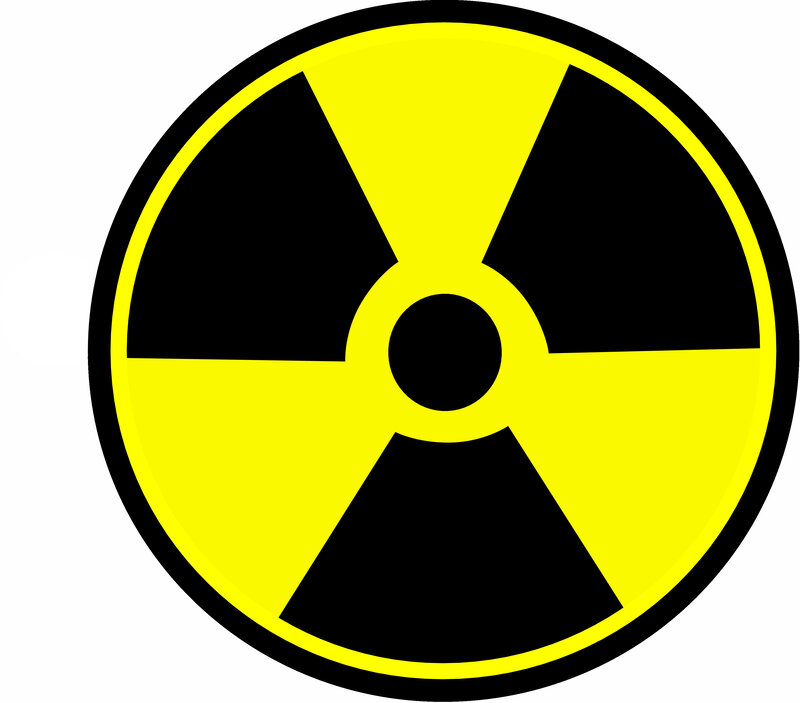 radioactive warning symbol