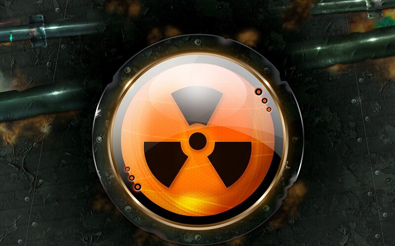 radioactive warning symbol