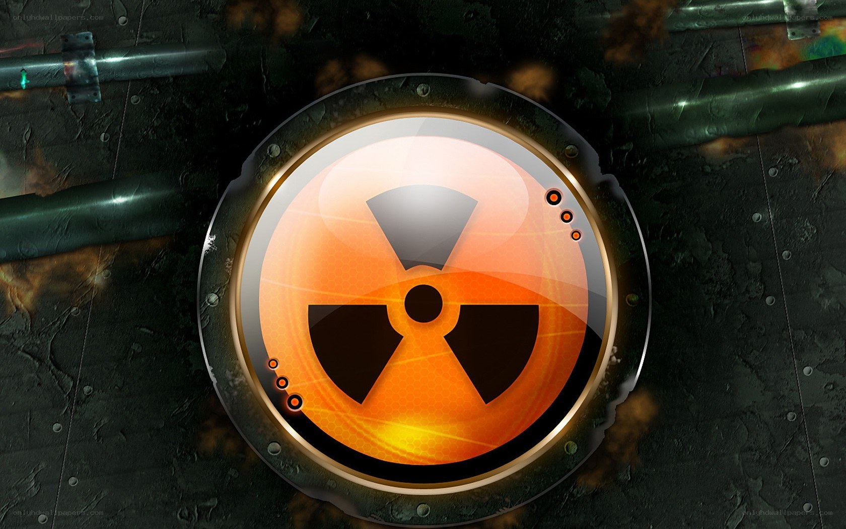 radioactive warning symbol