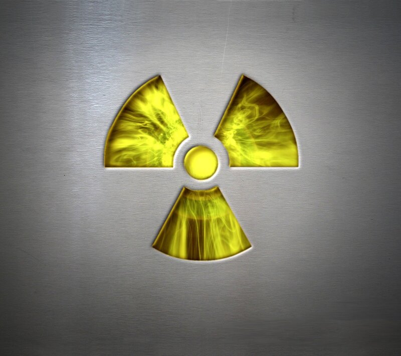 radioactive warning symbol