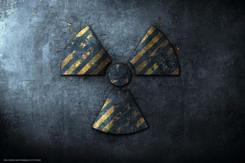 Radioactive Warning Symbol — Black