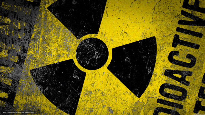 Radioactive Warning Symbol — Yellow, Illustration