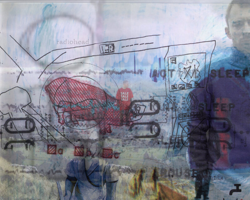 Radiohead album art collage