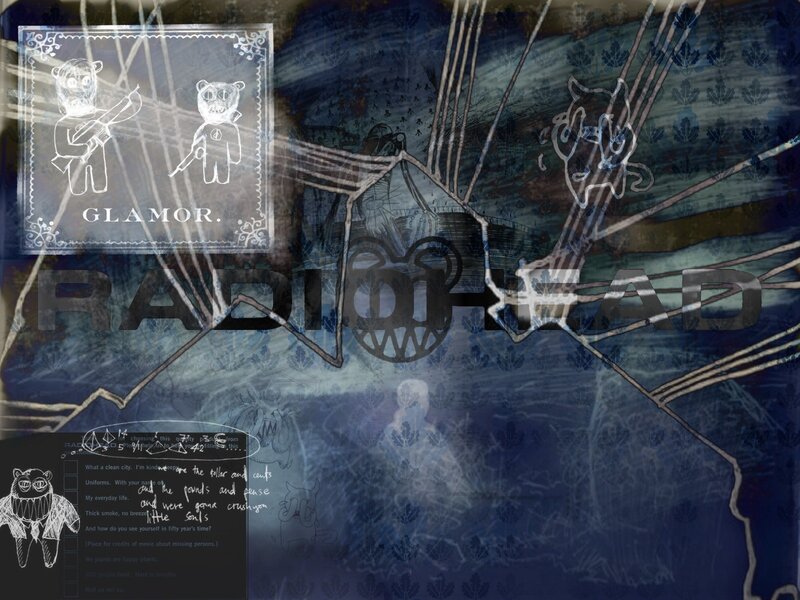 Radiohead album art collage