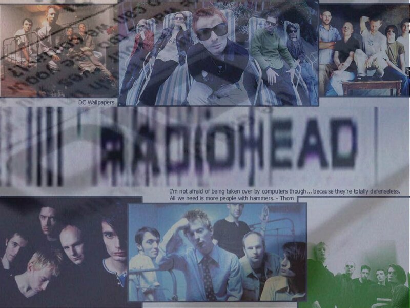 Radiohead collage with quote