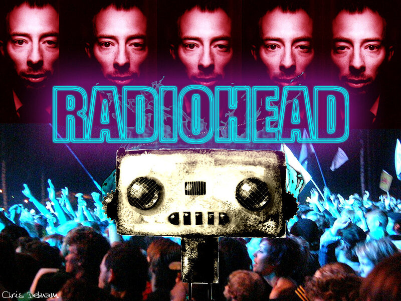 Radiohead concert collage
