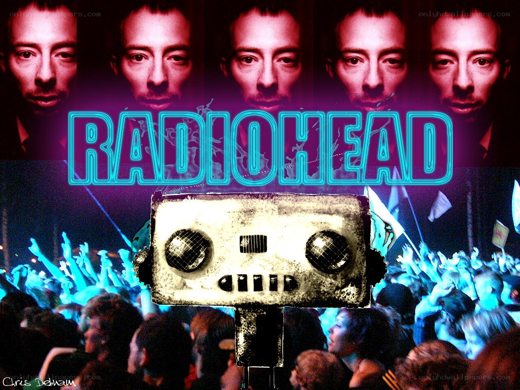 Radiohead concert collage