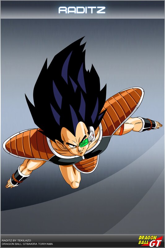 Raditz in flight