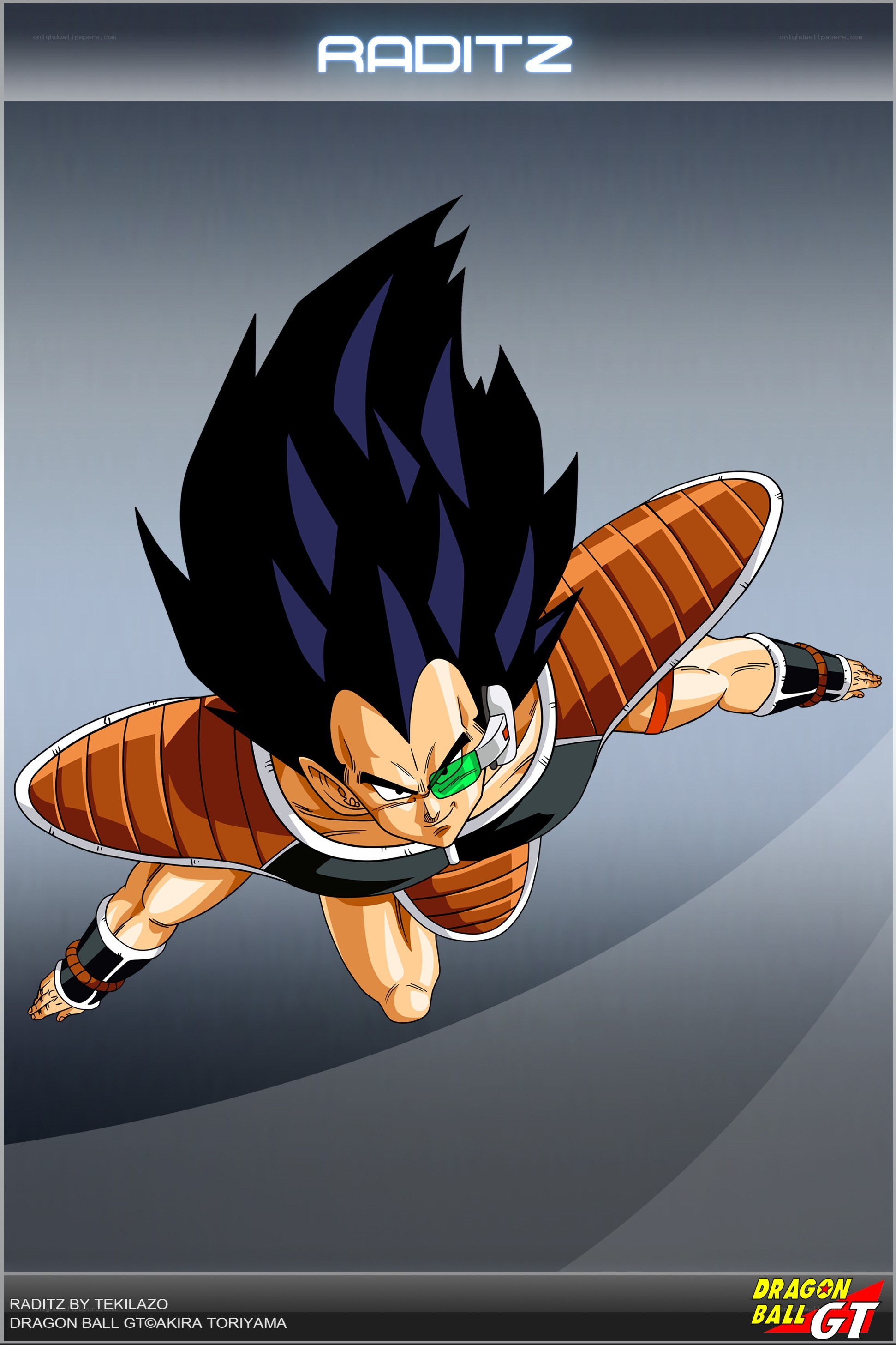 Raditz in flight