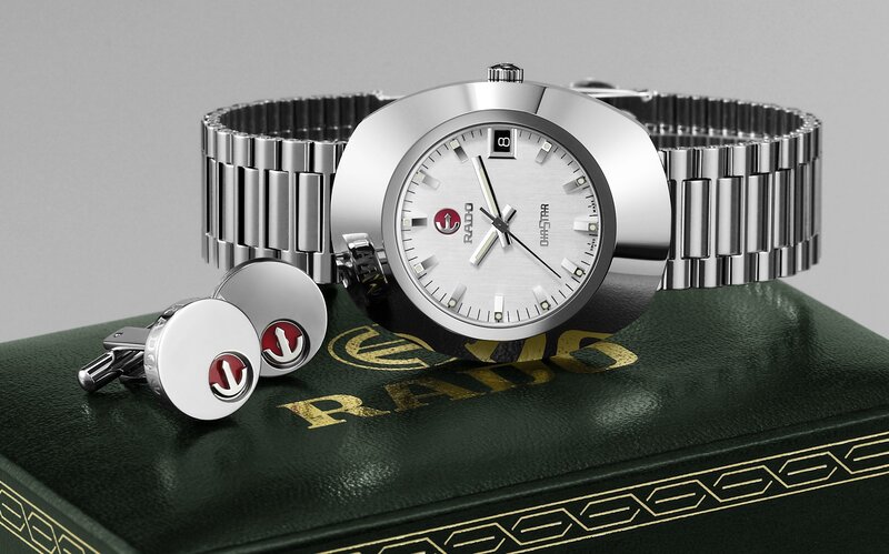 Rado watch and cufflinks set