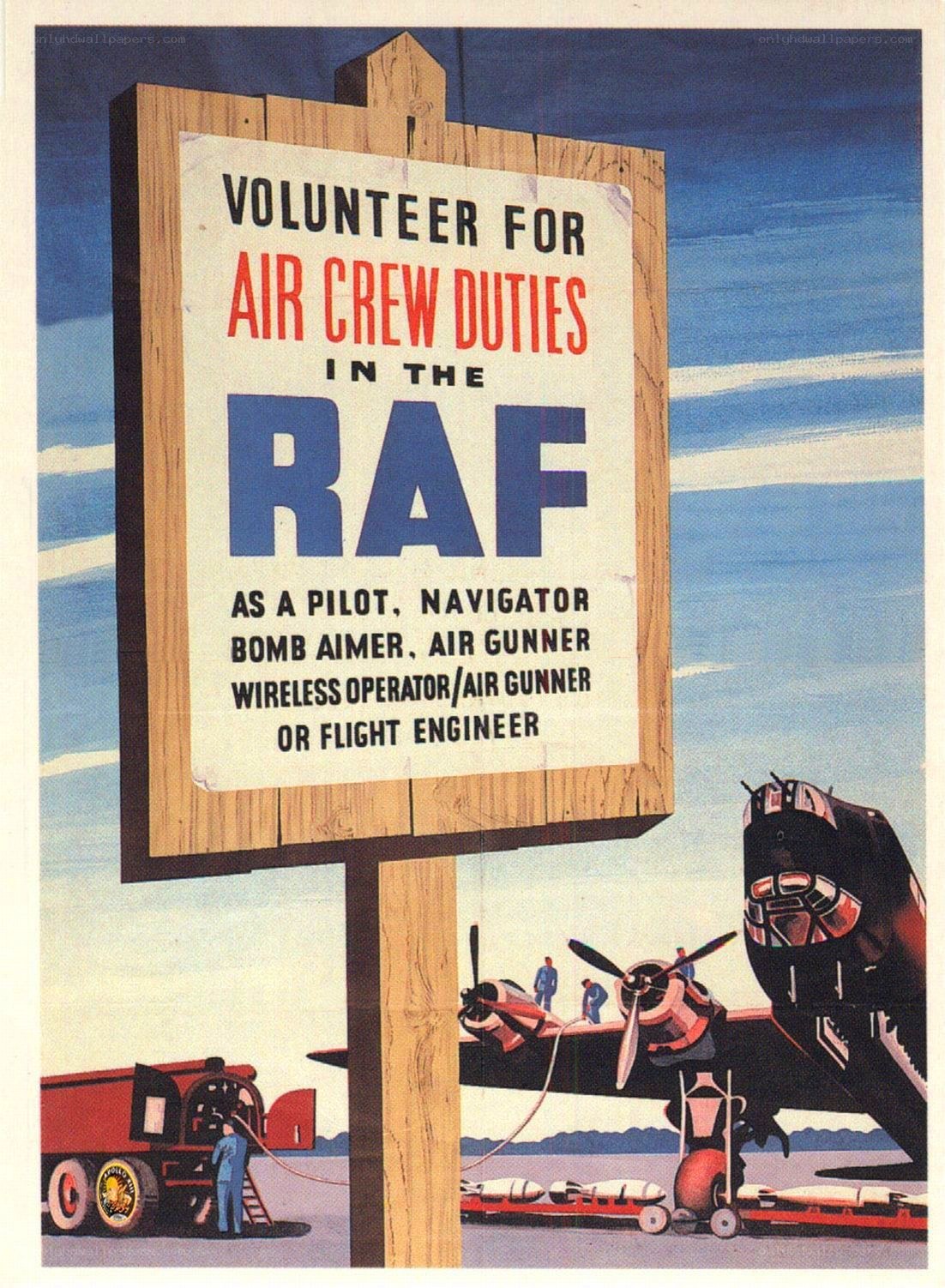 RAF Air Crew Recruitment Poster