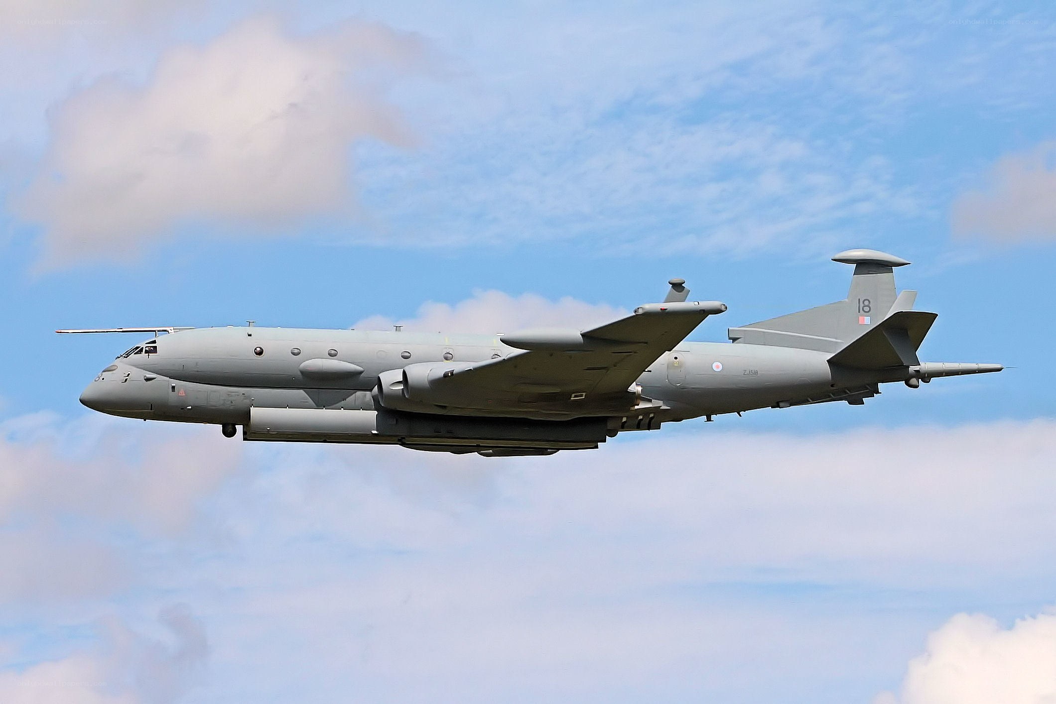 RAF Nimrod MR2 in flight