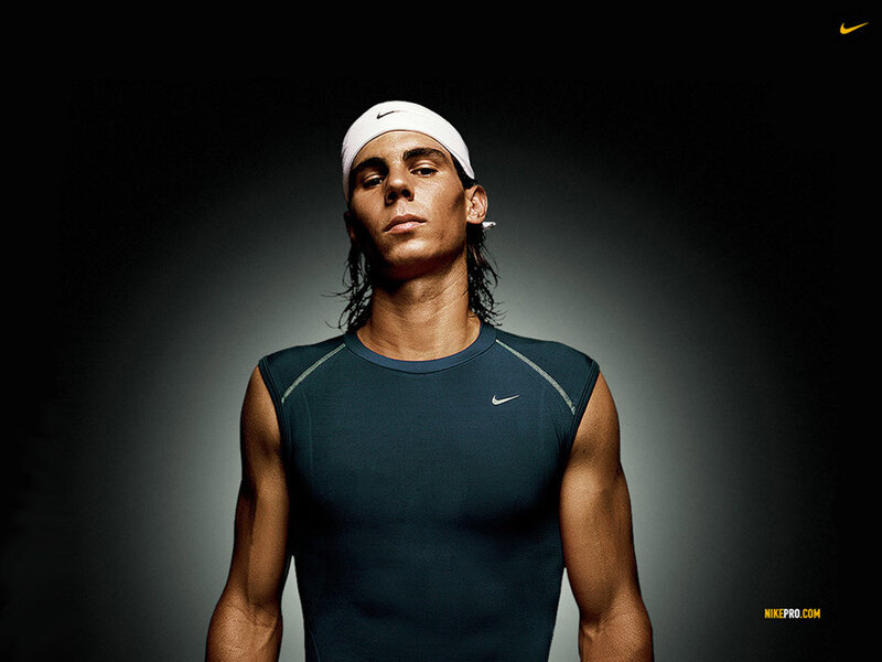 Rafael Nadal in Nike gear