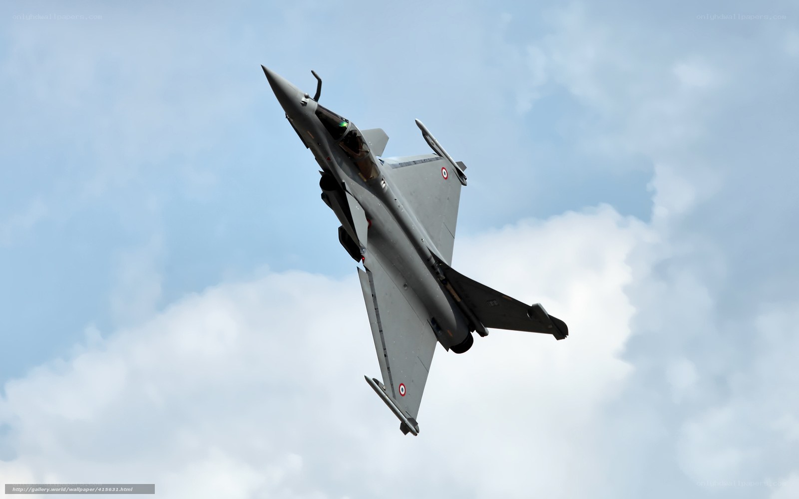 Rafale fighter jet in flight
