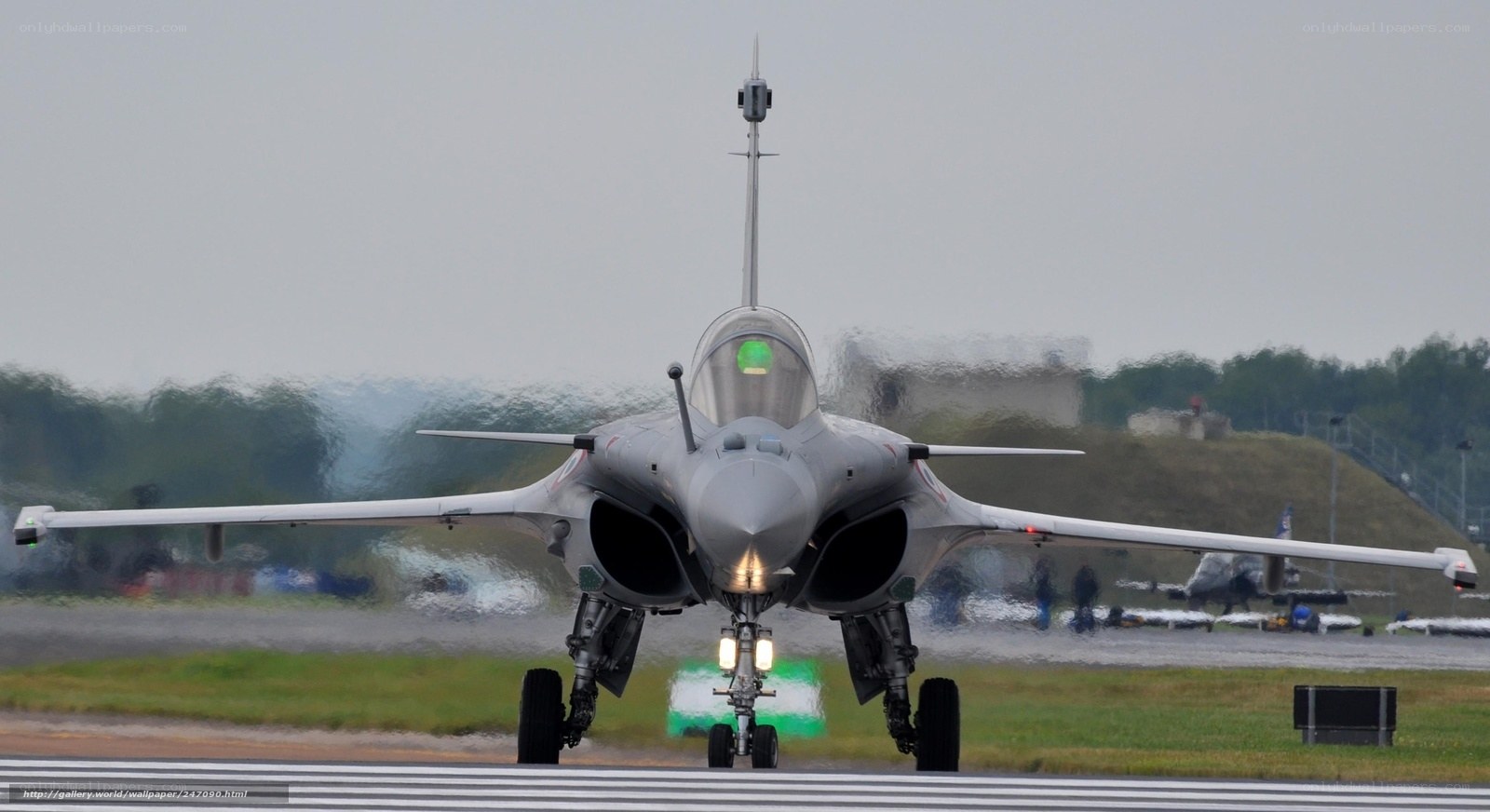 Rafale fighter jet on runway
