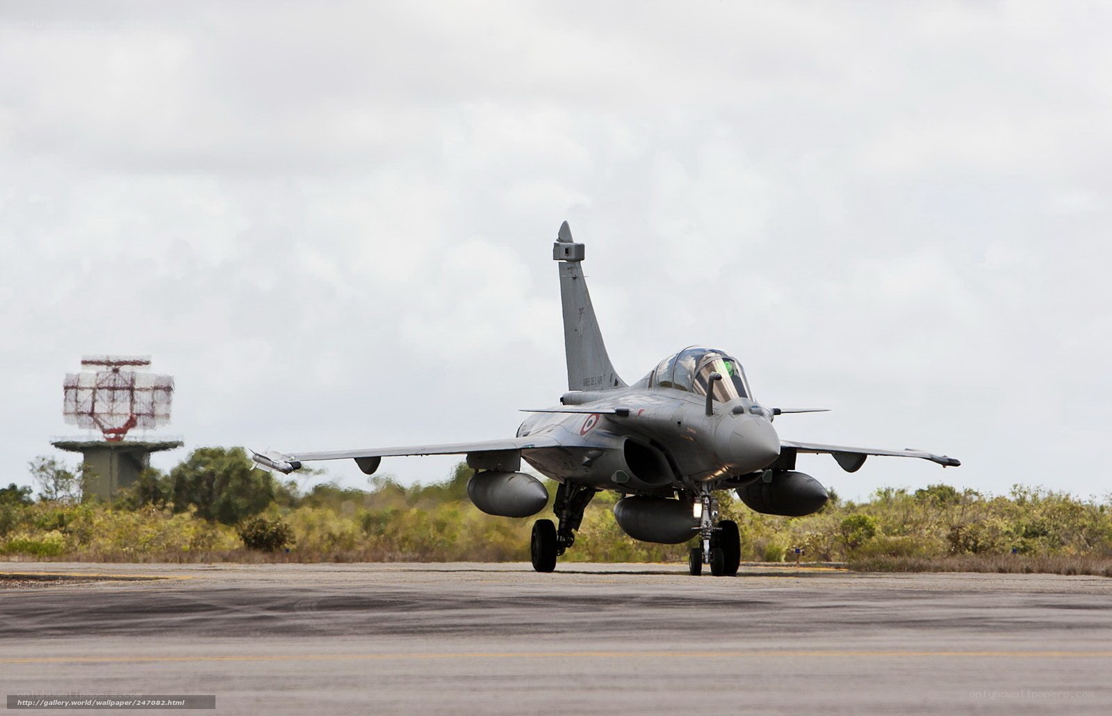 Rafale jet on runway