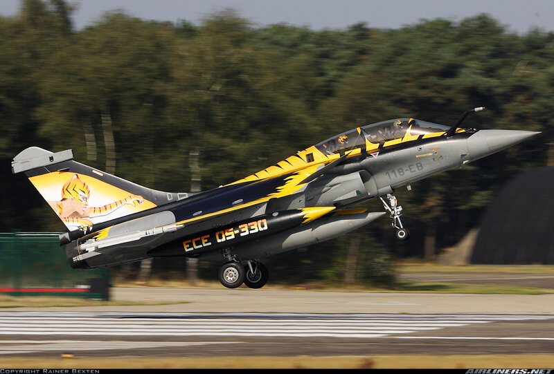 Rafale jet taking off