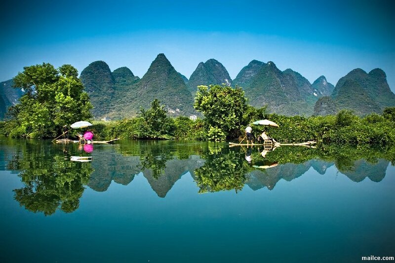 Rafts on a River