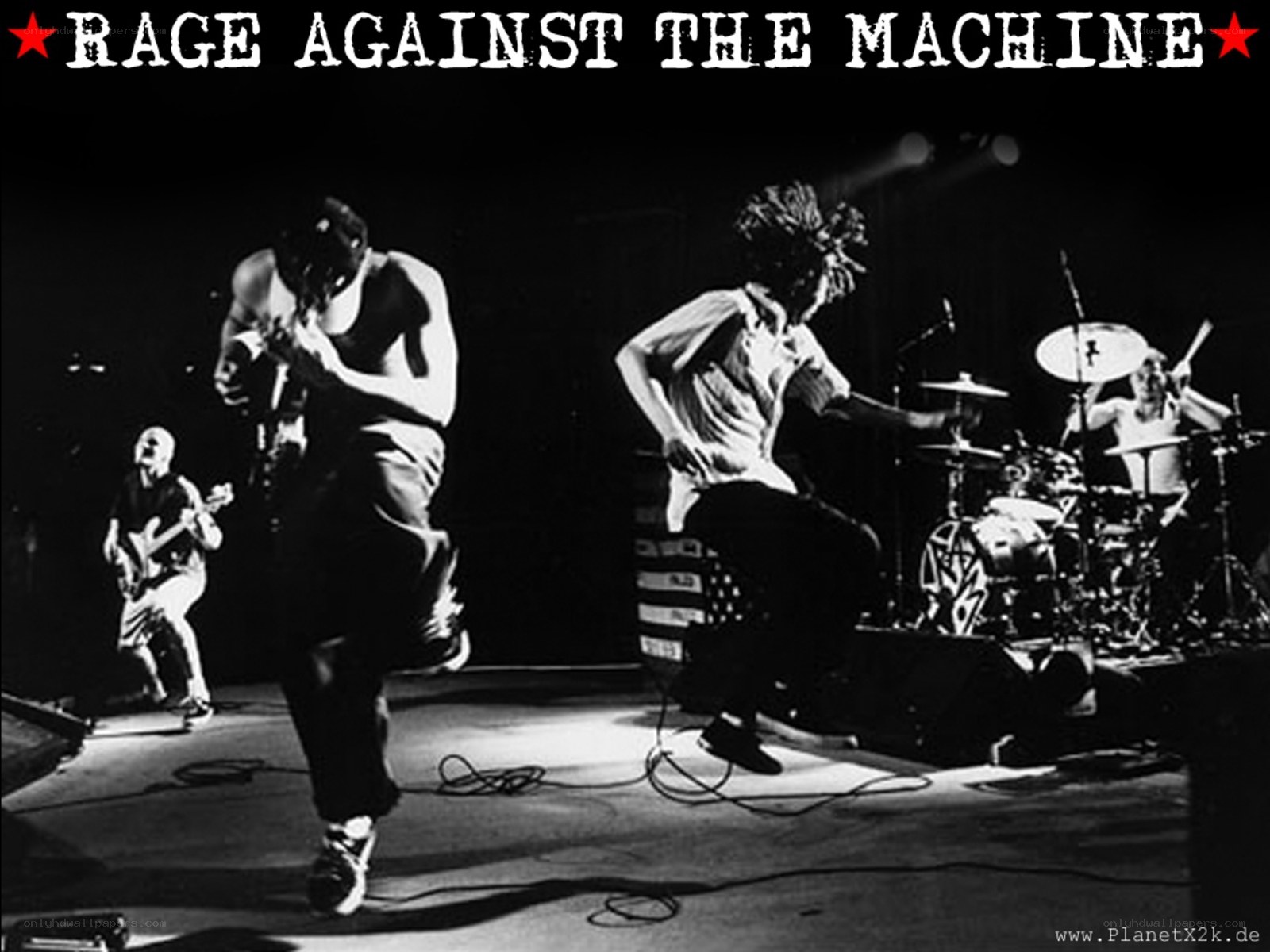 Rage Against the Machine performing
