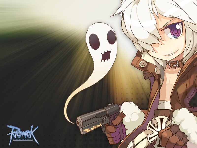 Ragnarok Online character with ghost