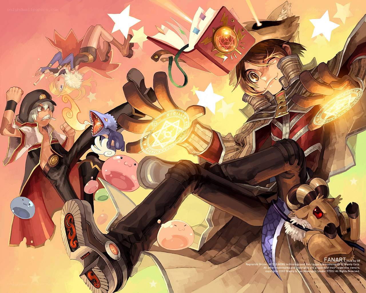 Ragnarok Online characters in action