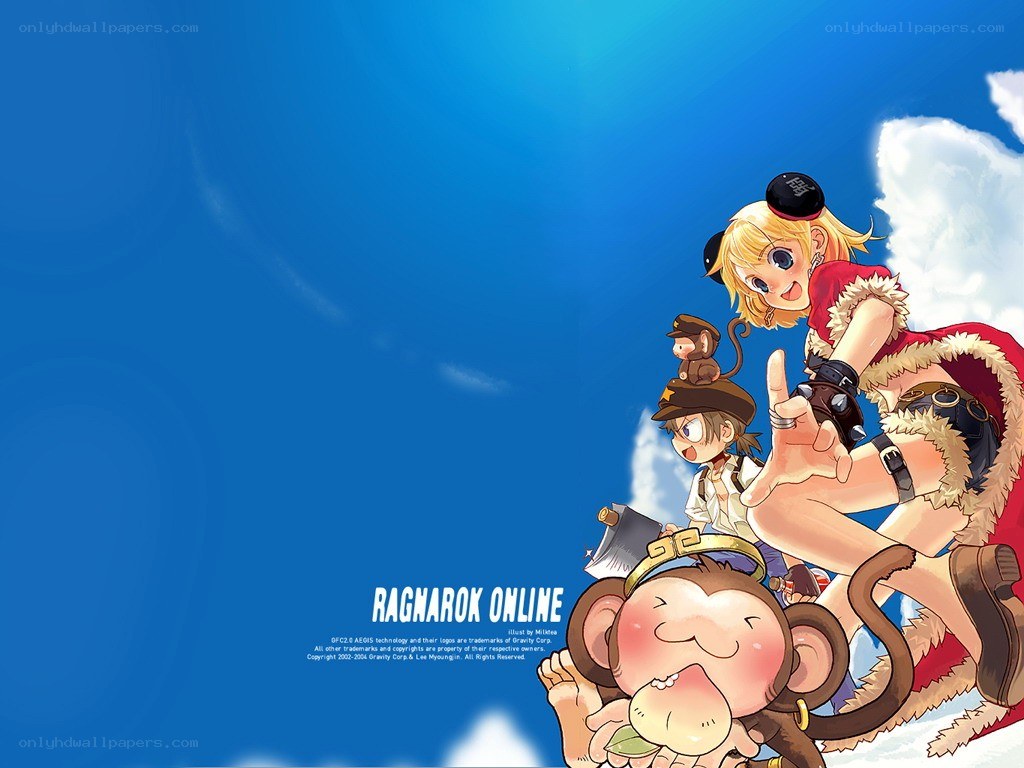 Ragnarok Online characters in sky