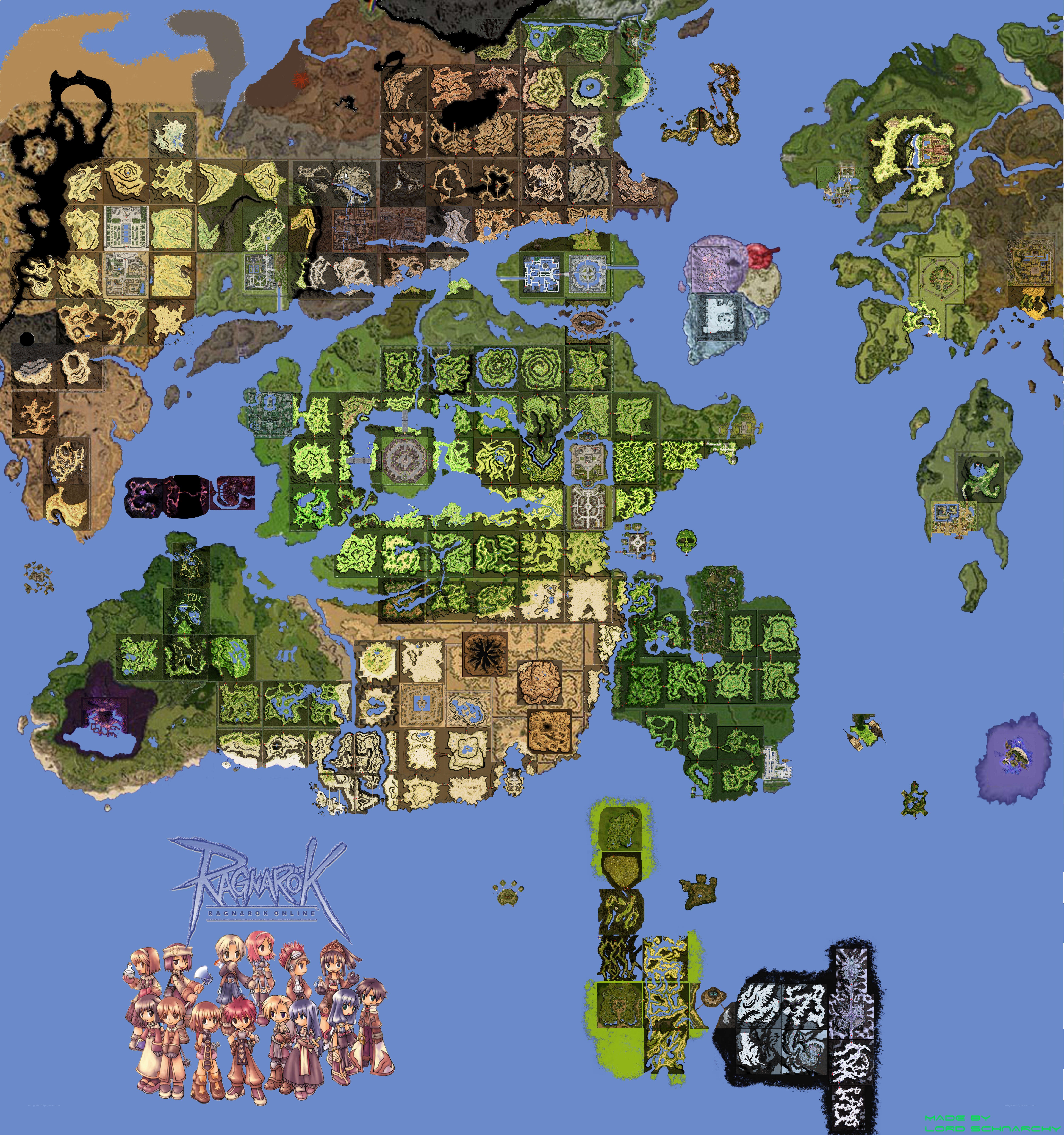 Ragnarok Online world map