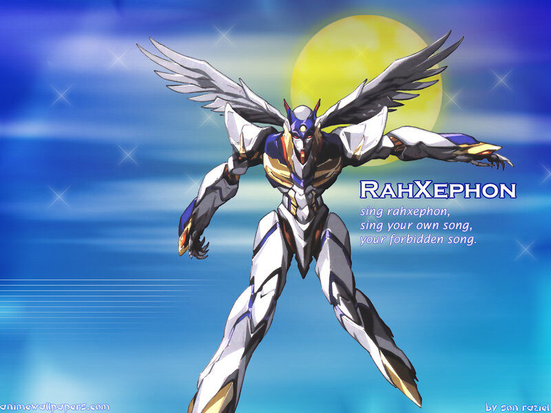 Rahxephon robot with wings