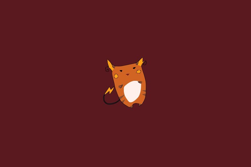 Raichu Character — Brown