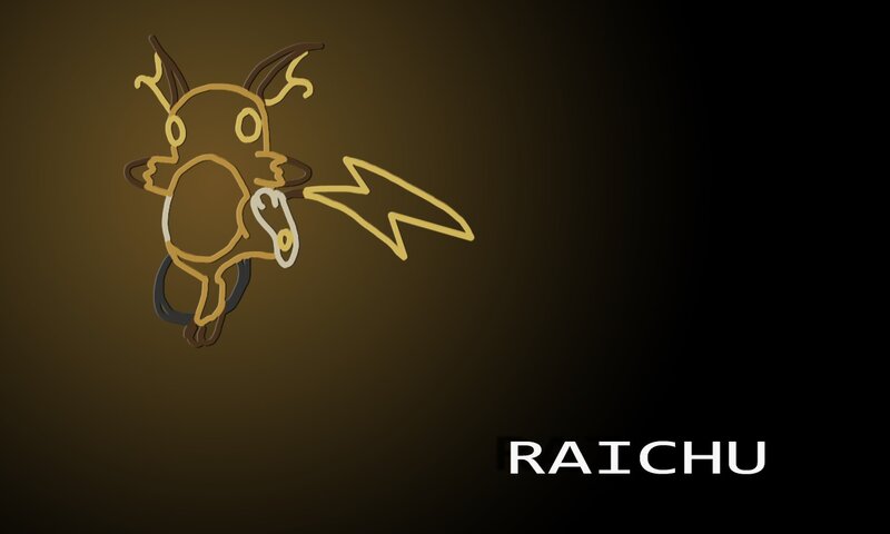 Raichu Character Outline