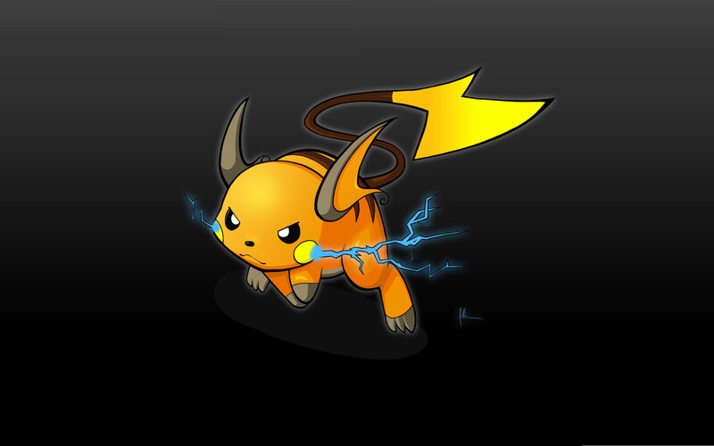 Raichu with lightning