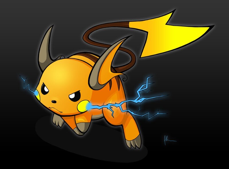 Raichu with Lightning — Yellow, Dynamic