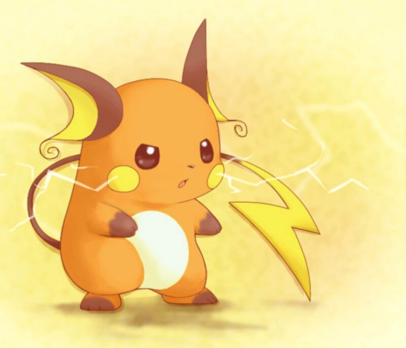 Raichu with Lightning — Yellow