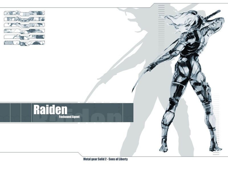 Raiden character art from Metal Gear Solid