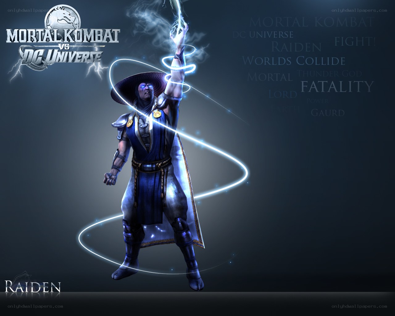 Raiden from Mortal Kombat vs DC Universe