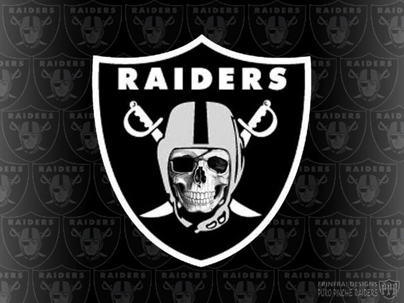 Raiders Logo on Pattern