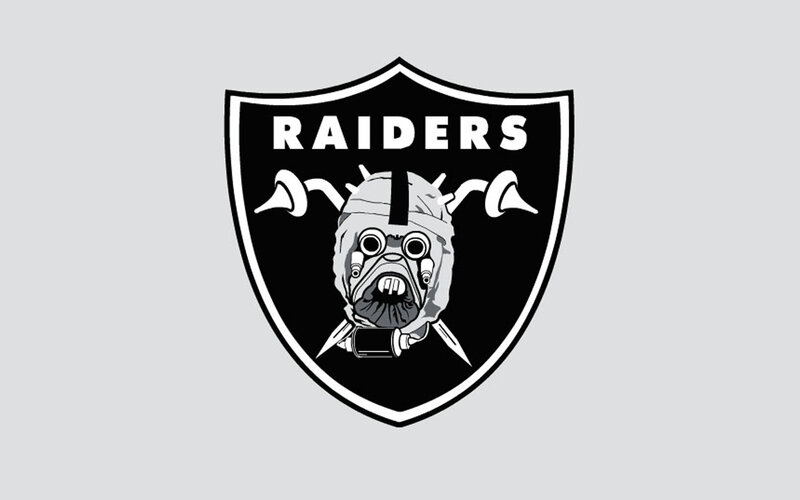 Raiders logo with Jawa character