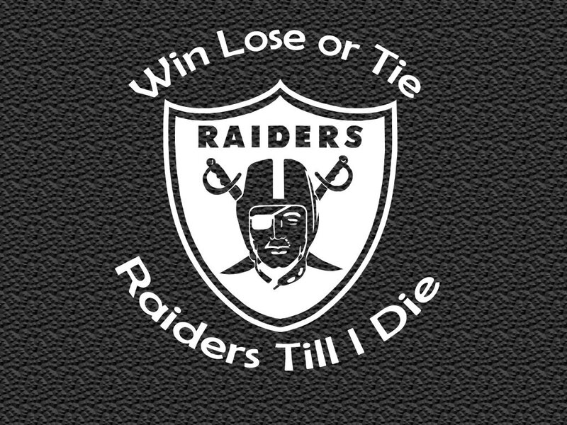 Raiders logo with slogan