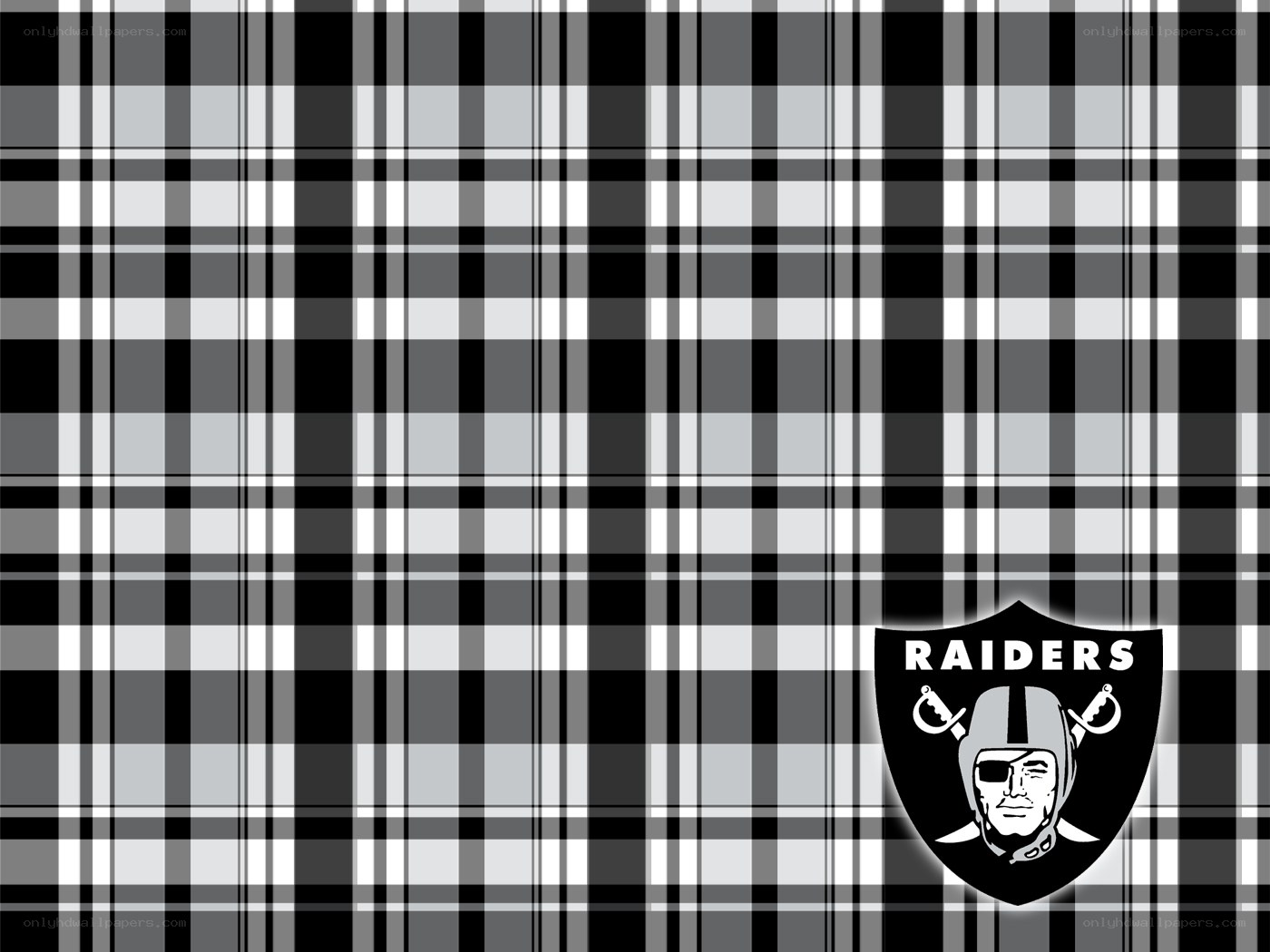 Raiders plaid wallpaper