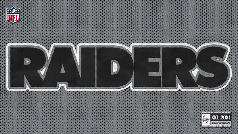 Raiders team logo on mesh