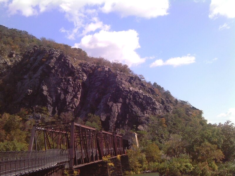 Railroad Bridge and Cliff