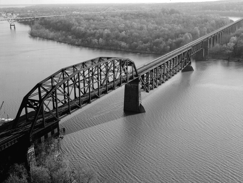 railroad bridge over river