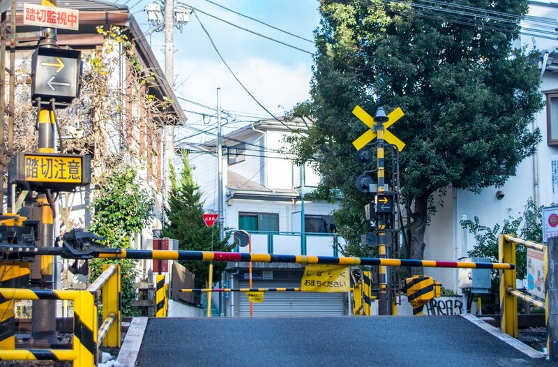 Railroad Crossing Gate — Yellow