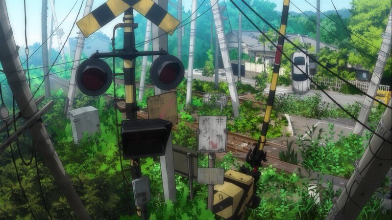 Railroad Crossing in Overgrowth