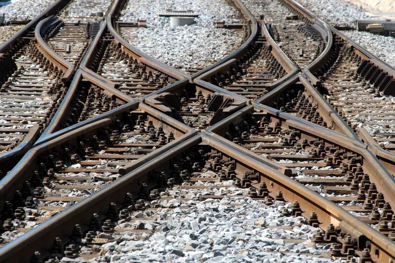 railroad switch intersection